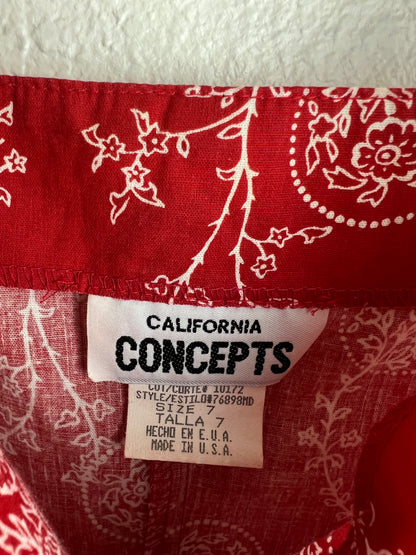 California Concepts Bandana Mini Dress