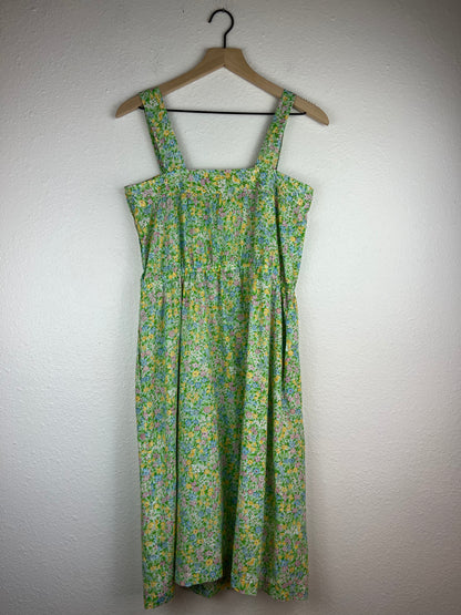 Handmade Spring Florals Midi Dress