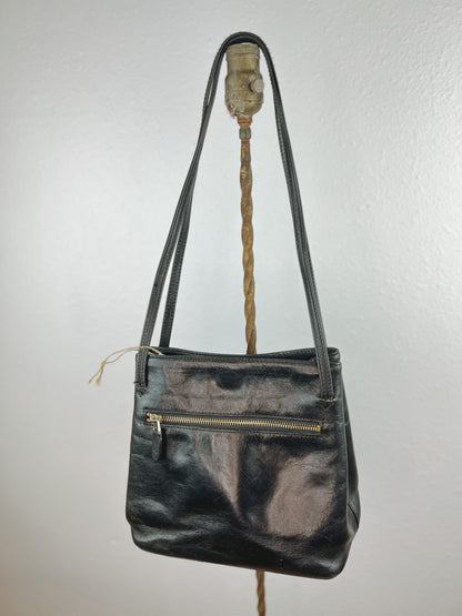 Black Leather Shoulder Bag