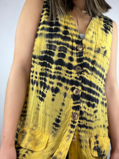 Shirobi Sleeveless Button Up Top