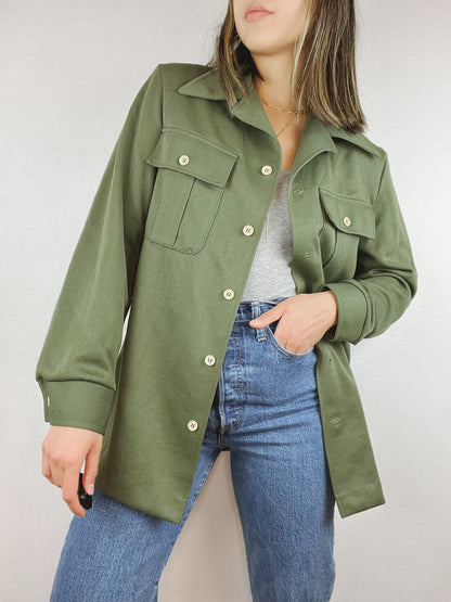 Jantzen 100 Army Green Chore Top Jacket