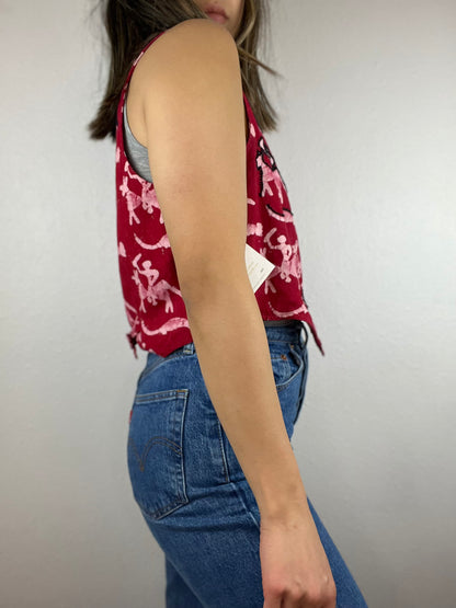 Handmade Dyed Printed Vest