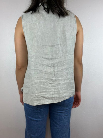 Putumayo Linen Button Up Top