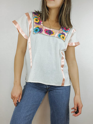 Handmade Cotton Embroidered Blouse