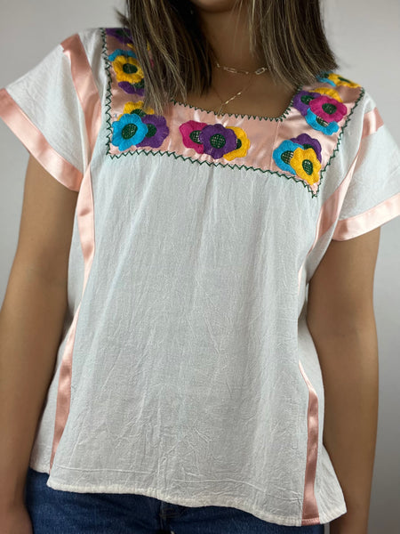 Handmade Cotton Embroidered Blouse