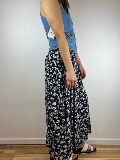 Paris Blues Originals 90s Denim Floral Dress