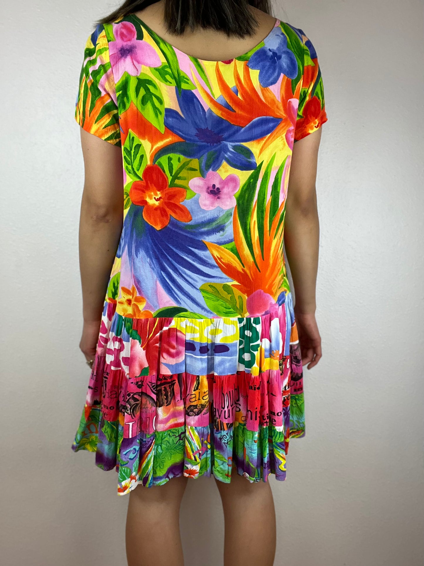 Jam's World Colorful Tropical Flowy Dress