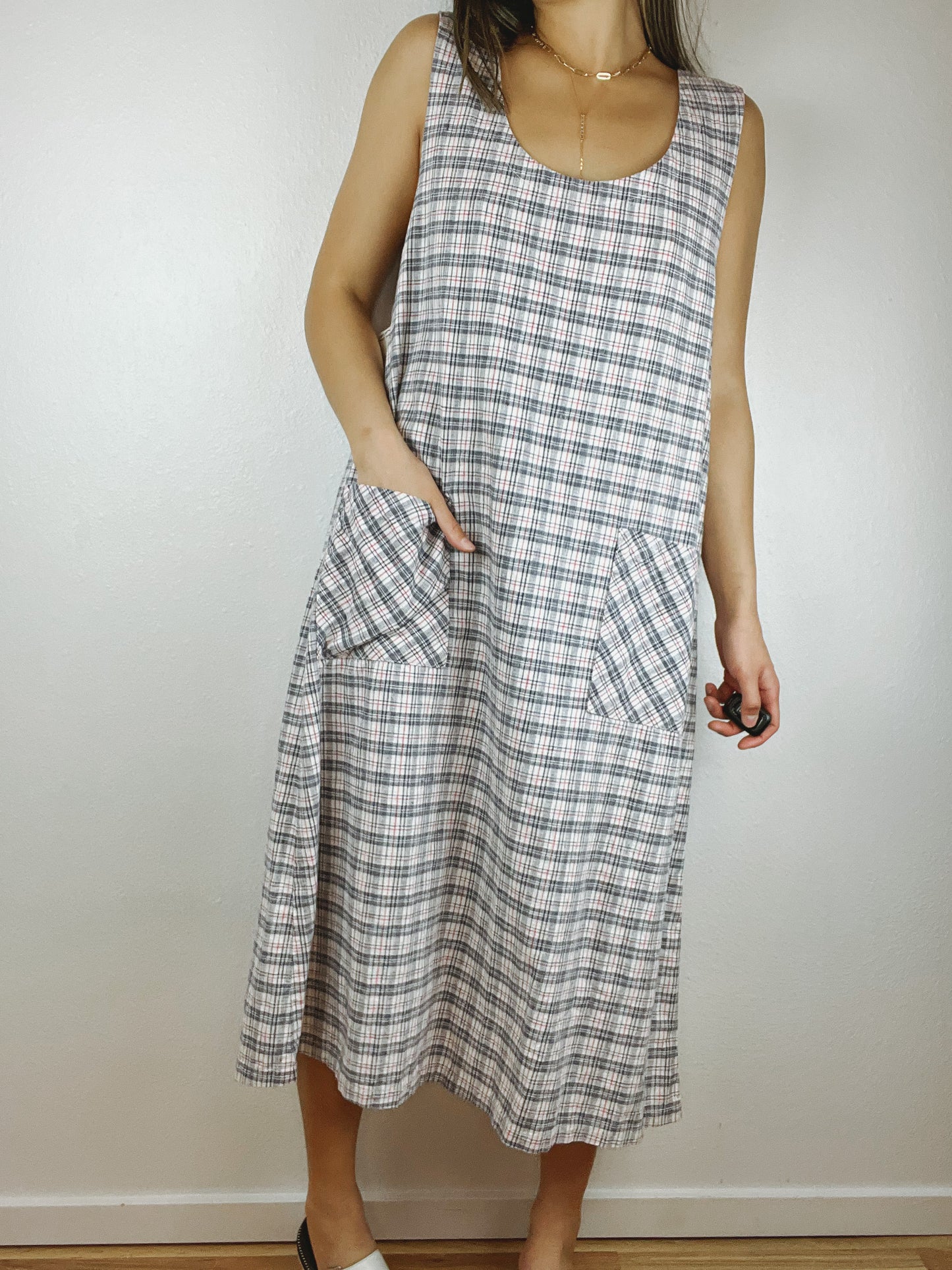 Mishi Plaid Chore Dress