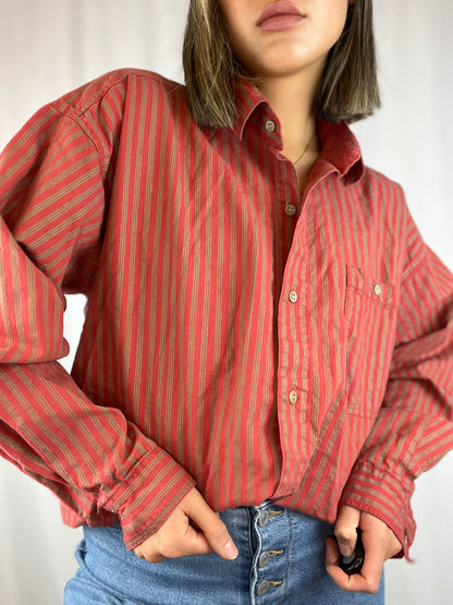 Striped Long Sleeve Button Up
