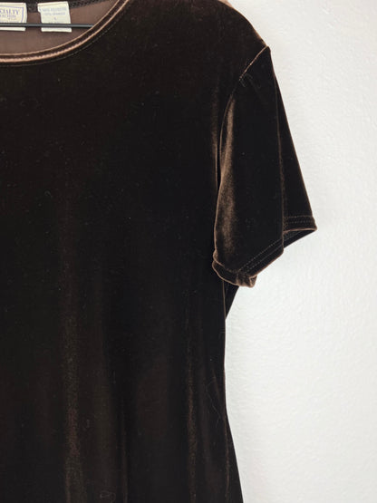 Velvet Short Sleeve Top