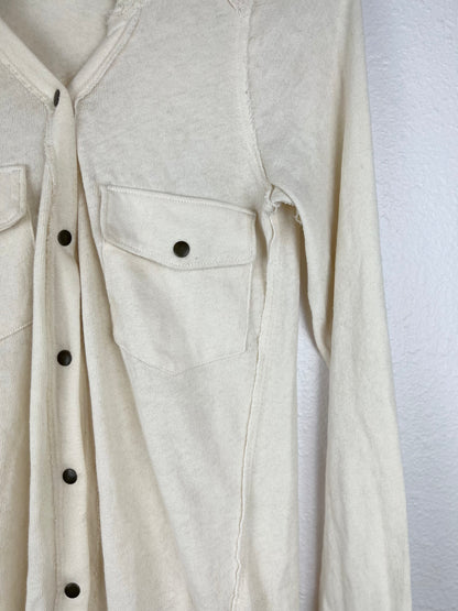 Free People Button Up Long Sleeve Top