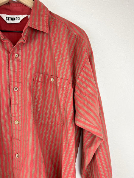 Striped Long Sleeve Button Up