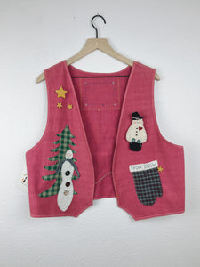 Handmade I Love Snowmen Vest