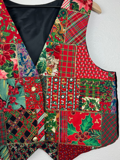 Handmade Patchwork Holiday Vest