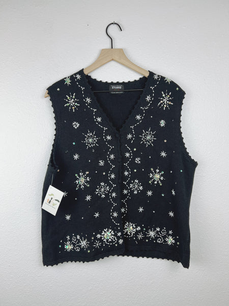 SALE Snowflake Sweater Vest
