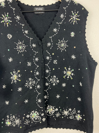 SALE Snowflake Sweater Vest
