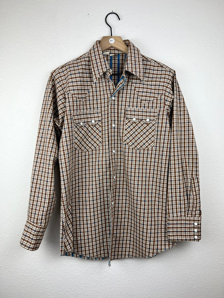 SALE Vintage Snap Button Up Long Sleeve