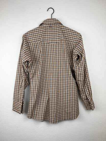 SALE Vintage Snap Button Up Long Sleeve