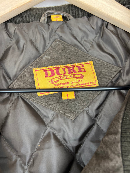 Duke Insulated Leather Bomber Jacket