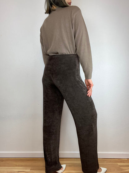 Softwear Brown High Rise Bottoms