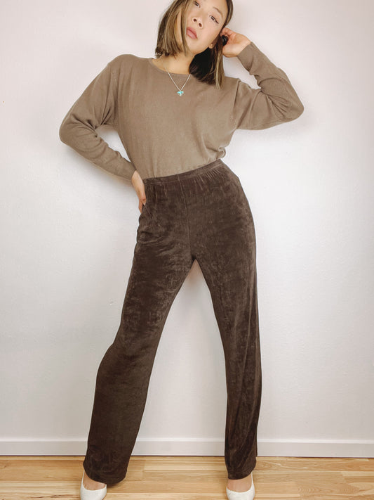 Softwear Brown High Rise Bottoms