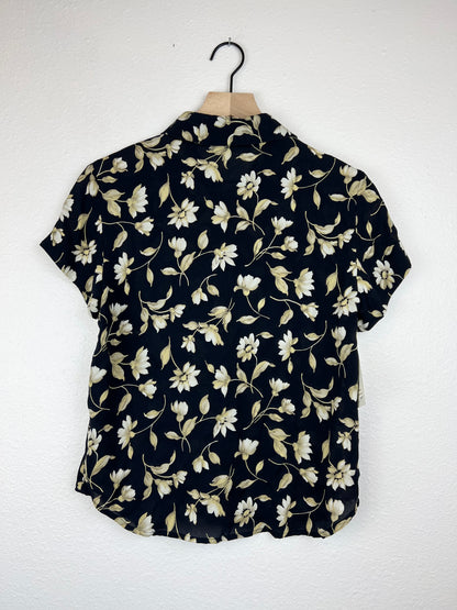Jones New York 100% Silk Button Up Top