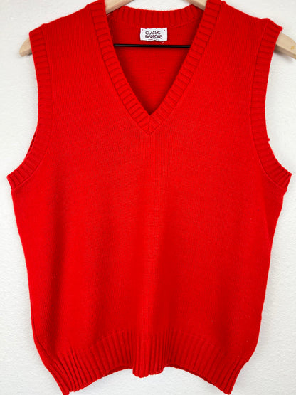Vintage Red Sweater Vest