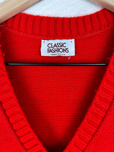 Vintage Red Sweater Vest