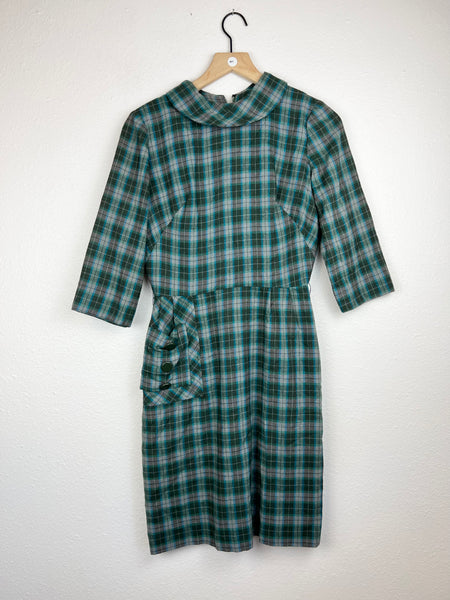 60s Henry-Lee Plaid Dress