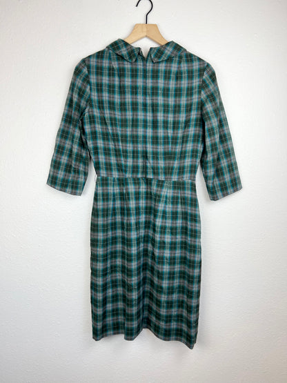 60s Henry-Lee Plaid Dress