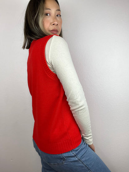 Vintage Red Sweater Vest