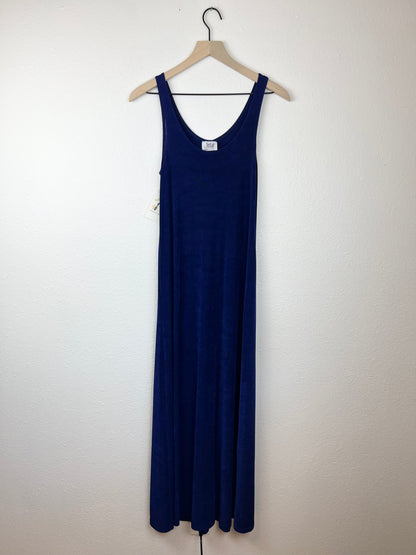 Blue Sleeveless Maxi Dress