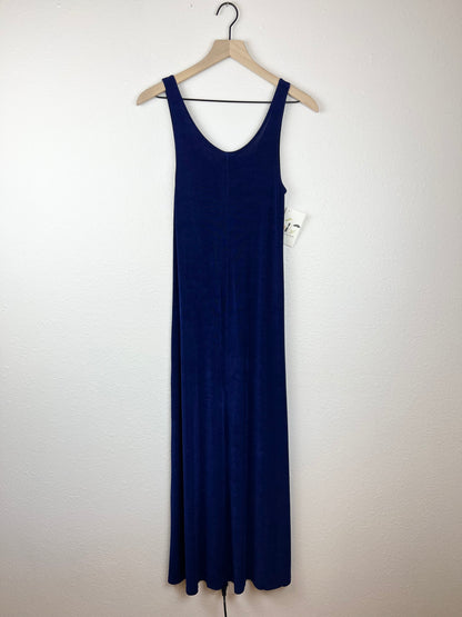 Blue Sleeveless Maxi Dress