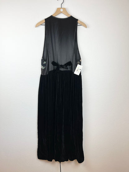 SALE Patchwork Velvet Maxi Dress