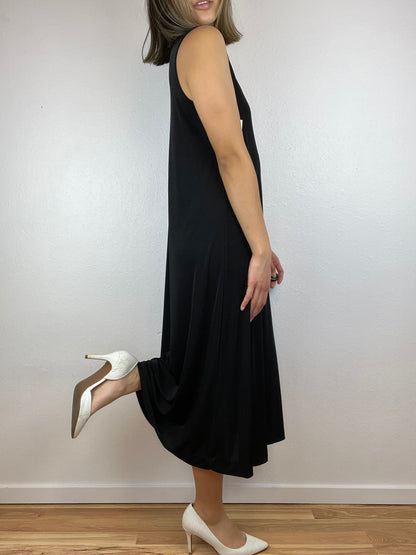 SALE Sleeveless Black Maxi Dress