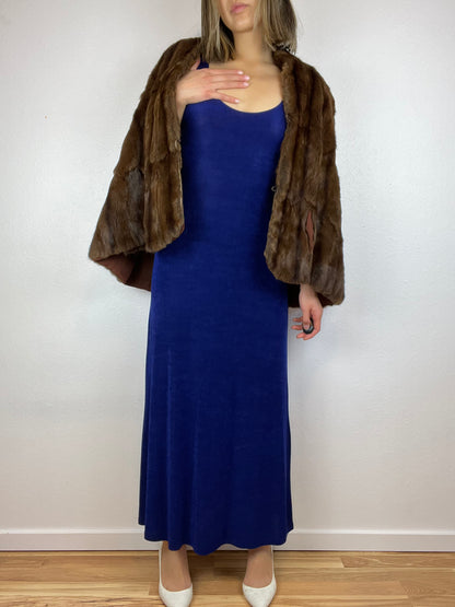 Blue Sleeveless Maxi Dress