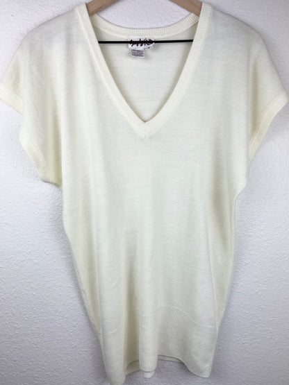Soft Acrylic Deep V-Neck Sweater Vest