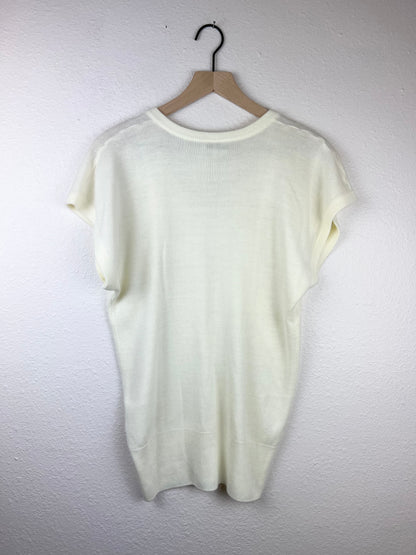Soft Acrylic Deep V-Neck Sweater Vest