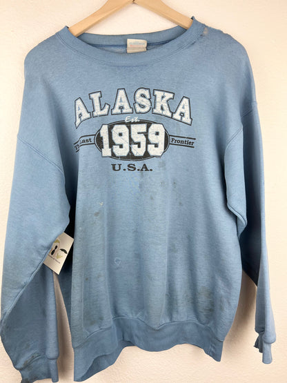 Thrashed Alaska USA Crewneck