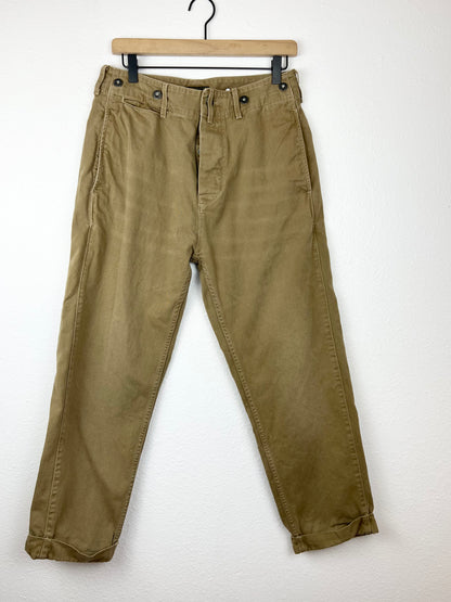 SALE Levis Khaki Jeans with Suspender Buttons