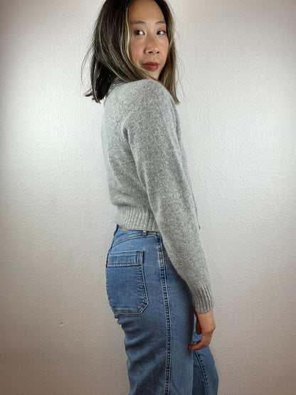 Beaded Cropped Cardigan