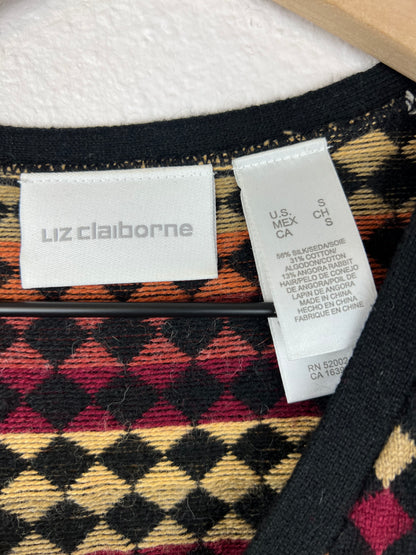 Liz Claiborne Diamond Checkered Sweater Vest