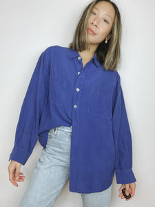 Chico's Cobalt Blue Button Up