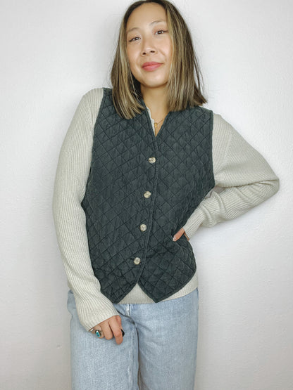 Insulated Silk Quilt Vest