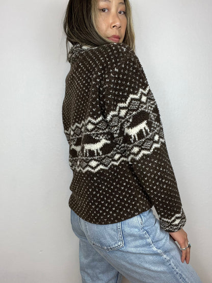 Deer Button Up Fleece