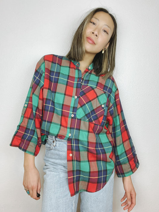 Koret Plaid Button Up