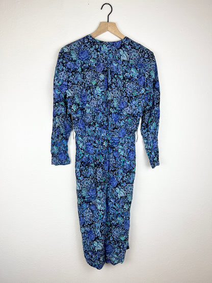 Karin Stevens Blue Floral Dress