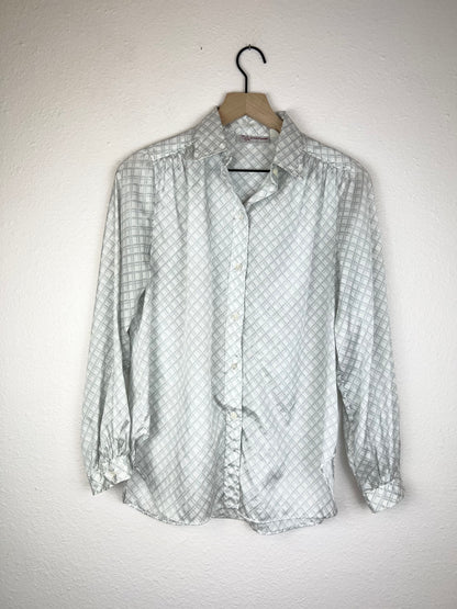 Evan-Picone Checkered Blouse