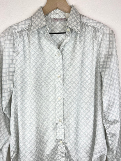 Evan-Picone Checkered Blouse