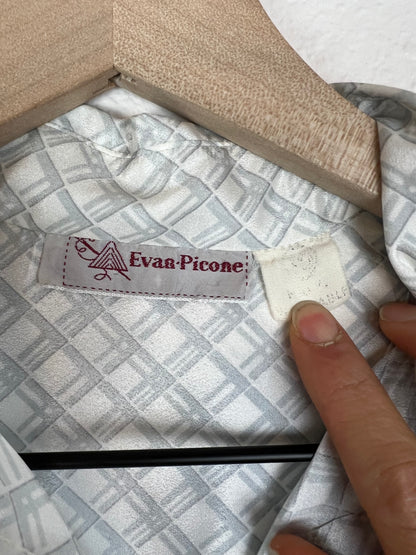 Evan-Picone Checkered Blouse